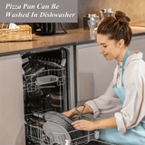 Darrahopens Home & Garden > Kitchenware > Kitchen Utensils Two pizza baking pans, each 30.48 cm in diameter, feature ventilation holes for improved cooking efficiency and a non-stick coating, making them ideal for oven use.