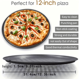 Darrahopens Home & Garden > Kitchenware > Kitchen Utensils Two pizza baking pans, each 30.48 cm in diameter, feature ventilation holes for improved cooking efficiency and a non-stick coating, making them ideal for oven use.