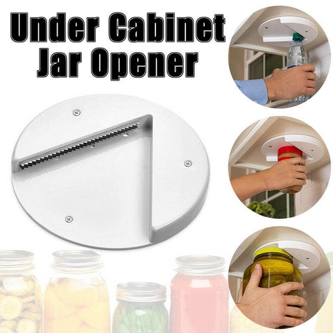 Darrahopens Home & Garden > Kitchenware > Kitchen Utensils Under Cabinet Jar Opener Undermount Multipurpose Lid Gripper Bottle Opener Tools
