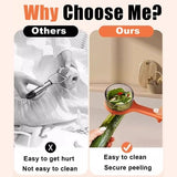 Darrahopens Home & Garden > Kitchenware > Kitchen Utensils Vegetable Peeler - Fruit and Vegetable Peeler - with Storage Box - Safe and Efficient - Double-Sided Sharp Stainless Steel Blades - Easy to Clean - Process Fruits and Vegetables Easily and Conveniently - Set of 2 (Green)