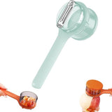 Darrahopens Home & Garden > Kitchenware > Kitchen Utensils Vegetable Peeler - Fruit and Vegetable Peeler - with Storage Box - Safe and Efficient - Double-Sided Sharp Stainless Steel Blades - Easy to Clean - Process Fruits and Vegetables Easily and Conveniently - Set of 2 (Green)