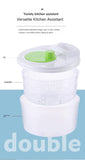 Darrahopens Home & Garden > Kitchenware > Kitchen Utensils Vegetable washing basket-Green 2in1 with Julienne and Slicing Function