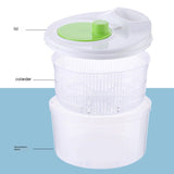 Darrahopens Home & Garden > Kitchenware > Kitchen Utensils Vegetable washing basket-Green 2in1 with Julienne and Slicing Function
