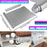 Darrahopens Home & Garden > Kitchenware > Kitchen Utensils Waterproof Oil Proof Aluminum Foil Sticker Self Adhesive Kitchen Wallpapers AU