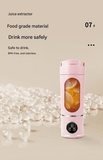 Darrahopens Home & Garden > Kitchenware > Kitchen Utensils White 7.4V Portable Blender 700ml Wireless Juicer Cup - 12 Blade USB Rechargeable Smoothie Maker with LED Display - Personal Fruit Mixer with Safety Lock - BPA Free Travel Blender for Home Office Outdoor