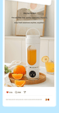 Darrahopens Home & Garden > Kitchenware > Kitchen Utensils White 7.4V Portable Blender 700ml Wireless Juicer Cup - 12 Blade USB Rechargeable Smoothie Maker with LED Display - Personal Fruit Mixer with Safety Lock - BPA Free Travel Blender for Home Office Outdoor