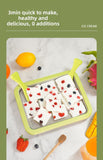 Darrahopens Home & Garden > Kitchenware > Kitchen Utensils White DIY Rolled Ice Cream Maker Pan Instant Frozen Yoghurt & Sorbet Tray 304 Stainless Steel No Electricity Required with Spatulas