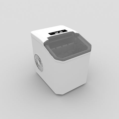 Darrahopens Home & Garden > Kitchenware > Kitchen Utensils White Portable Countertop Ice Maker with 12kg Daily Capacity Rapid Bullet Ice Production for Home Kitchen and Local Office Refreshment Needs