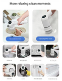 Darrahopens Home & Garden > Kitchenware > Kitchen Utensils White Rechargeable Electric Spin Scrubber - Waterproof Power Cleaning Brush with 5 Heads & Digital Display for Bathroom, Kitchen & More