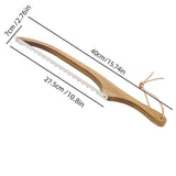 Darrahopens Home & Garden > Kitchenware > Kitchen Utensils Wooden Bread Cutter Saw for Perfect Slice Cutting Tool Bread Slicer Kitchen