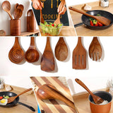 Darrahopens Home & Garden > Kitchenware > Kitchen Utensils Wooden Kitchen Utensil Set