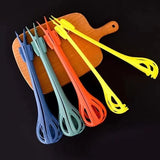 Darrahopens Home & Garden > Kitchenware > Kitchen Utensils Yellow  2-Piece 3-in-1 Multi-Functional Egg Whisk & Food Tongs Set