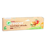 Darrahopens Home & Garden > Kitchenware Multix Pk10 Greener Lunch Bags With Handles Degradable 20Cm X 25Cm