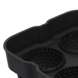 Darrahopens Home & Garden > Kitchenware > Oven Mitts & Pot Holders 4 Grids Ice Ball Mold Reusable Food Grade Silicone Ice Ball Maker Tray Home Kitchen Utensils Black In Australia - Darrahopens