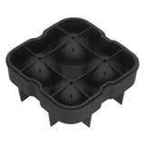Darrahopens Home & Garden > Kitchenware > Oven Mitts & Pot Holders 4 Grids Ice Ball Mold Reusable Food Grade Silicone Ice Ball Maker Tray Home Kitchen Utensils Black In Australia - Darrahopens