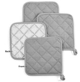 Darrahopens Home & Garden > Kitchenware > Oven Mitts & Pot Holders 4-Piece Heat Insulation Mat Made of Pure Cotton - Silver Coated - Oil-Repellent - Heat Insulation Mat - Baking Towel - Pot Holder - Kitchen Oven Household Heat-Resistant Anti-Scald Placemat