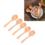 Darrahopens Home & Garden > Kitchenware > Oven Mitts & Pot Holders 5pcs Wood Spoons Long Handle Wooden Ladle for Mixing Stirring Cooking Utensil ToolLog Color In Australia - Darrahopens