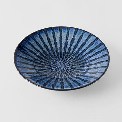 Darrahopens Home & Garden > Kitchenware > Oven Mitts & Pot Holders Bowl 24cm Indigo Drip Glaze