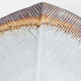 Darrahopens Home & Garden > Kitchenware > Oven Mitts & Pot Holders Bowl Shallow Leaf Shaped 25cm Akane Grey Glaze