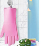 Darrahopens Home & Garden > Kitchenware > Oven Mitts & Pot Holders Dishwashing gloves - silicone gloves - gloves - dishwashing - kitchen gloves - rubber dishwashing gloves - dishwashing gloves - frost-resistant gloves - pink