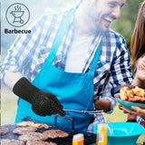 Darrahopens Home & Garden > Kitchenware > Oven Mitts & Pot Holders One Pair Black Extreme Heat Resistant BBQ Gloves (800°C/1472°F) - Non-Slip Silicone Coated Fireproof Mitts for Smoker, Oven & Industrial Use