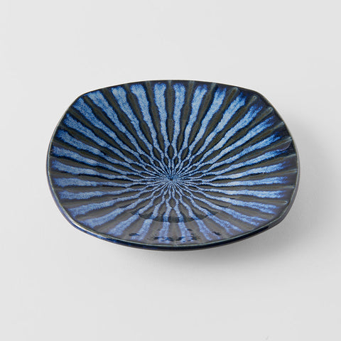 Darrahopens Home & Garden > Kitchenware > Oven Mitts & Pot Holders Plate Square 18cm Indigo Drip Glaze