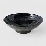 Darrahopens Home & Garden > Kitchenware > Oven Mitts & Pot Holders Ramen Bowl 24.5cm Gunmetal Swirl Glaze