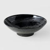 Darrahopens Home & Garden > Kitchenware > Oven Mitts & Pot Holders Ramen Bowl 24.5cm Gunmetal Swirl Glaze