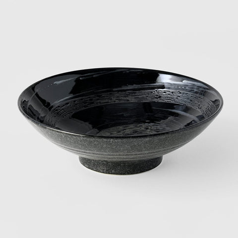 Darrahopens Home & Garden > Kitchenware > Oven Mitts & Pot Holders Ramen Bowl 24.5cm Gunmetal Swirl Glaze