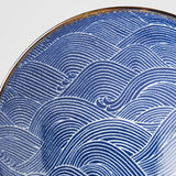 Darrahopens Home & Garden > Kitchenware > Oven Mitts & Pot Holders Ramen Bowl 24.5cm Traditional Wave Design
