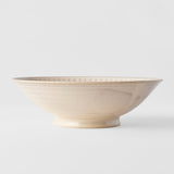 Darrahopens Home & Garden > Kitchenware > Oven Mitts & Pot Holders Ramen Bowl 25cm Ridged Alabaster Glaze