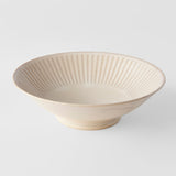 Darrahopens Home & Garden > Kitchenware > Oven Mitts & Pot Holders Ramen Bowl 25cm Ridged Alabaster Glaze