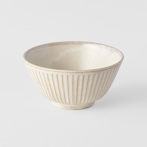 Darrahopens Home & Garden > Kitchenware > Oven Mitts & Pot Holders Rice Bowl 12cm Ridged Alabaster Glaze