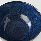 Darrahopens Home & Garden > Kitchenware > Oven Mitts & Pot Holders Rice Bowl 13.3cm Ridged Indigo Glaze
