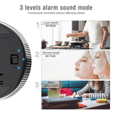 Darrahopens Home & Garden > Kitchenware > Oven Mitts & Pot Holders Rotating Magnetic Digital Timer, LCD Display Kitchen Timer with 3 Volume Levels, for Cooking, Studying, and Office Use—Black