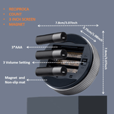Darrahopens Home & Garden > Kitchenware > Oven Mitts & Pot Holders Rotating Magnetic Digital Timer, LCD Display Kitchen Timer with 3 Volume Levels, for Cooking, Studying, and Office Use—Silver