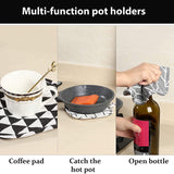 Darrahopens Home & Garden > Kitchenware > Oven Mitts & Pot Holders Set of 6 - Oven Mitts and Heat Resistant Mat - Microwave Gloves and Heat Resistant Oven Mat - Cooking Specific