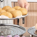 Darrahopens Home & Garden > Kitchenware > Oven Mitts & Pot Holders Steaming Rack with Removable Leg Stainless Steel Steam Tray Stand Cooking Bread Rack Kitchen Tool 22cm In Australia - Darrahopens