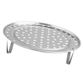 Darrahopens Home & Garden > Kitchenware > Oven Mitts & Pot Holders Steaming Rack with Removable Leg Stainless Steel Steam Tray Stand Cooking Bread Rack Kitchen Tool 22cm In Australia - Darrahopens