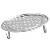 Darrahopens Home & Garden > Kitchenware > Oven Mitts & Pot Holders Steaming Rack with Removable Leg Stainless Steel Steam Tray Stand Cooking Bread Rack Kitchen Tool 22cm In Australia - Darrahopens
