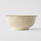 Darrahopens Home & Garden > Kitchenware > Oven Mitts & Pot Holders Udon Bowl 18cm Ridged Alabaster Glaze