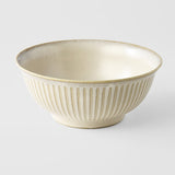 Darrahopens Home & Garden > Kitchenware > Oven Mitts & Pot Holders Udon Bowl 18cm Ridged Alabaster Glaze