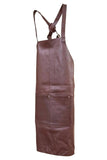 Darrahopens Home & Garden > Kitchenware Pierre Cardin Professional Leather Apron Butcher Woodwork Hairdressing Barber Chef - Brown