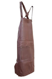 Darrahopens Home & Garden > Kitchenware Pierre Cardin Professional Leather Apron Butcher Woodwork Hairdressing Barber Chef - Brown