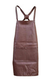 Darrahopens Home & Garden > Kitchenware Pierre Cardin Professional Leather Apron Butcher Woodwork Hairdressing Barber Chef - Brown