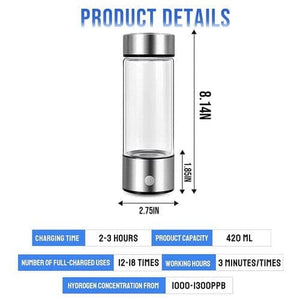 Darrahopens Home & Garden > Kitchenware Random Color 420ml Portable Hydrogen Rich Water Bottle Rich Hydrogen Water Generator USB AU