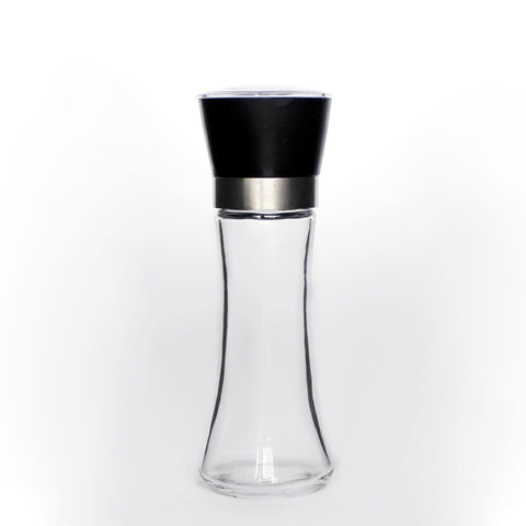 Darrahopens Home & Garden > Kitchenware > Salt & Pepper Shakers 180 ml Glass Salt and Pepper Grinder, 18 cm Manual Mill with Adjustable Ceramic Core