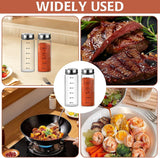 Darrahopens Home & Garden > Kitchenware > Salt & Pepper Shakers 2 Pack Large Salt and Pepper Shakers, Glass Salt and Pepper Shakers with Adjustable Pour Holes, Salt and Pepper Dispensers with Stainless Steel In Australia - Darrahopens