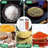 Darrahopens Home & Garden > Kitchenware > Salt & Pepper Shakers 2 Pack Large Salt and Pepper Shakers, Glass Salt and Pepper Shakers with Adjustable Pour Holes, Salt and Pepper Dispensers with Stainless Steel In Australia - Darrahopens