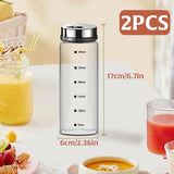 Darrahopens Home & Garden > Kitchenware > Salt & Pepper Shakers 2 Pack Large Salt and Pepper Shakers, Glass Salt and Pepper Shakers with Adjustable Pour Holes, Salt and Pepper Dispensers with Stainless Steel In Australia - Darrahopens